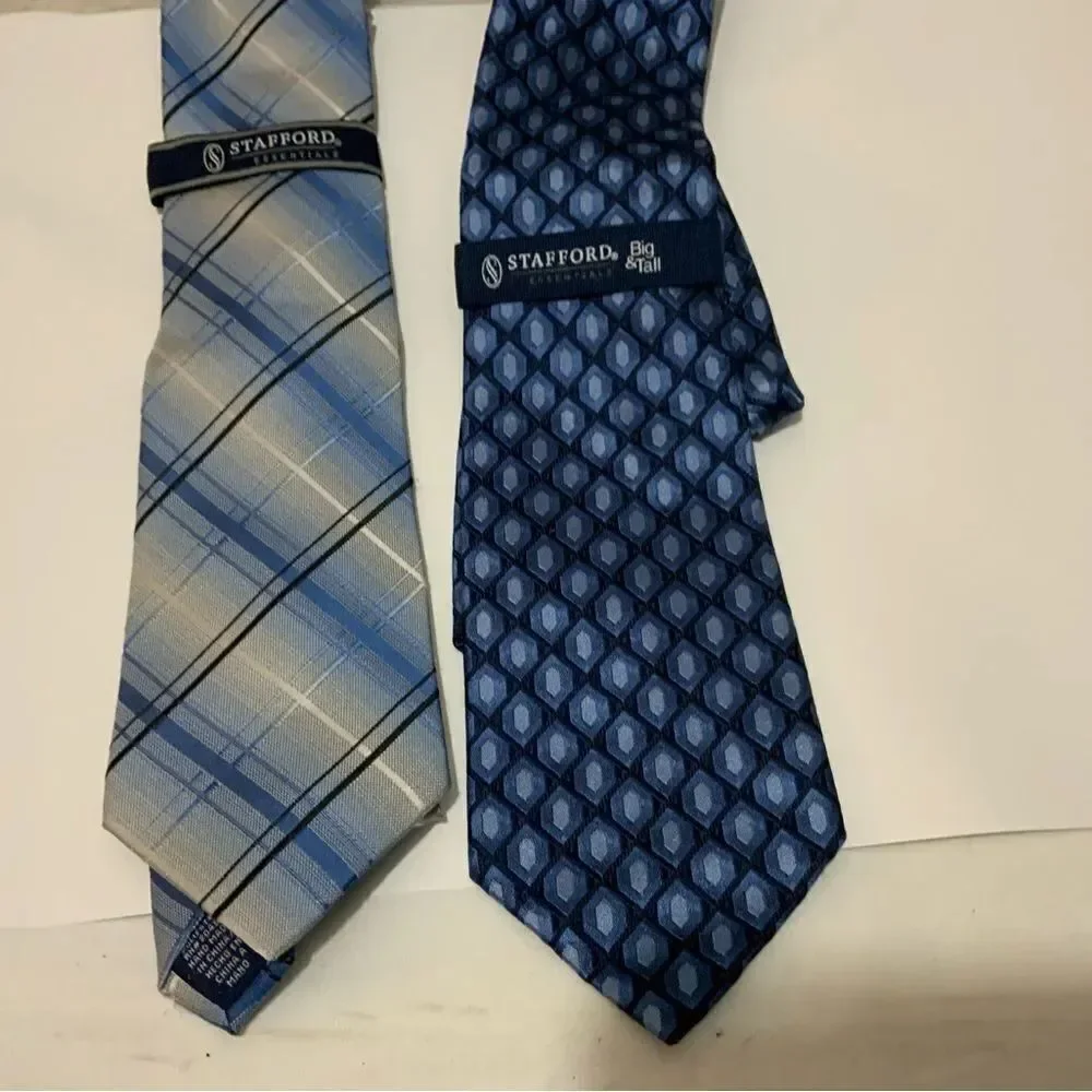 New lot of 2 Stafford Men's Neck Ties